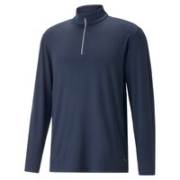 PUMA Men's You-V 1/4 Zip Long Sleeve Top Front_Angled_Left