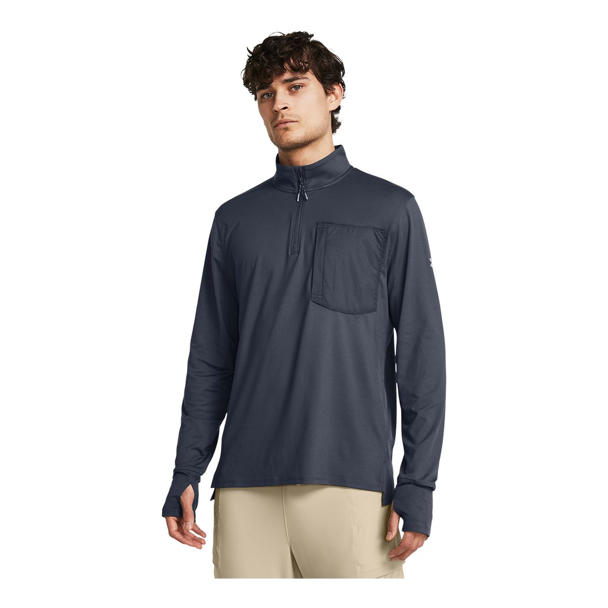 Under Armour Men's Run Trail 1/4 Zip Long Sleeve Top