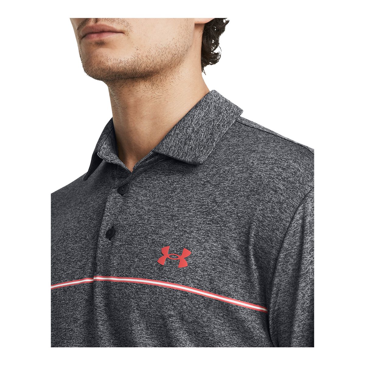 Under Armour Men's Playoff 3.0 Stripe Golf Polo T Shirt