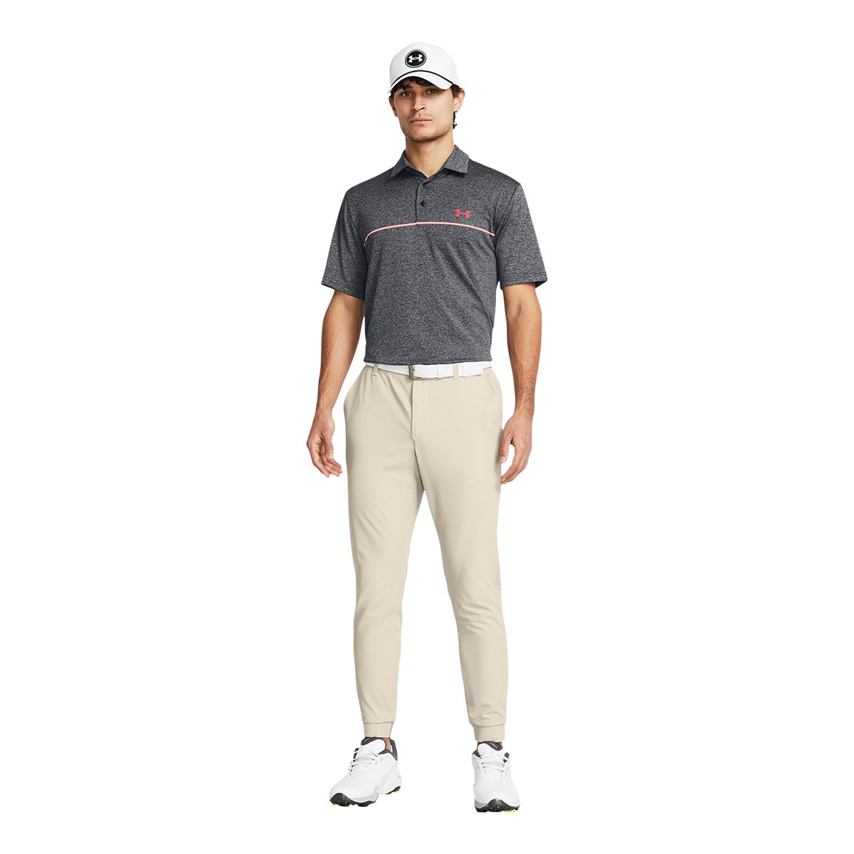 Under Armour Men's Playoff 3.0 Stripe Golf Polo T Shirt