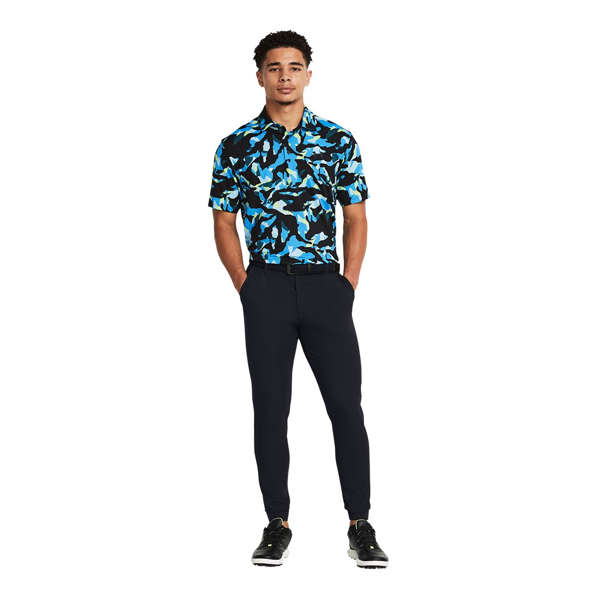 Under Armour Golf Men's Playoff 3.0 Printed Polo T Shirt