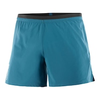 Salomon Men's Cross Lined 5 Inch Shorts Front_Three_Fourths_Angled_Left