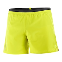 Salomon Men's Cross 5 Inch Shorts with Liner Front_Three_Fourths_Angled_Left