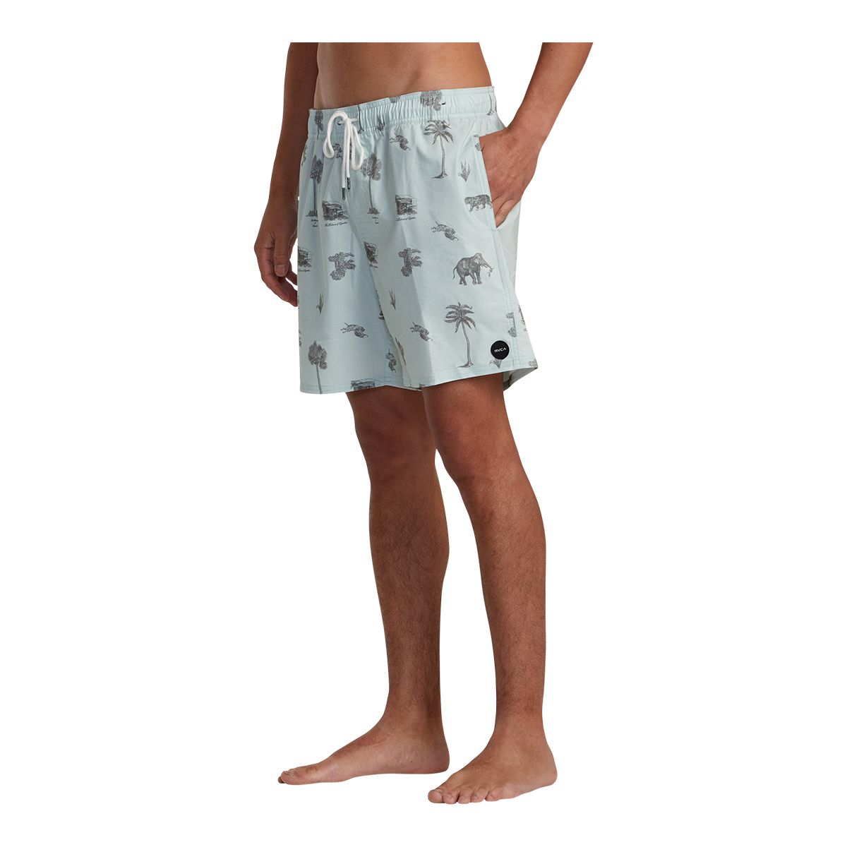 RVCA Men's Barnes Elastic 17 Inch Volley Shorts