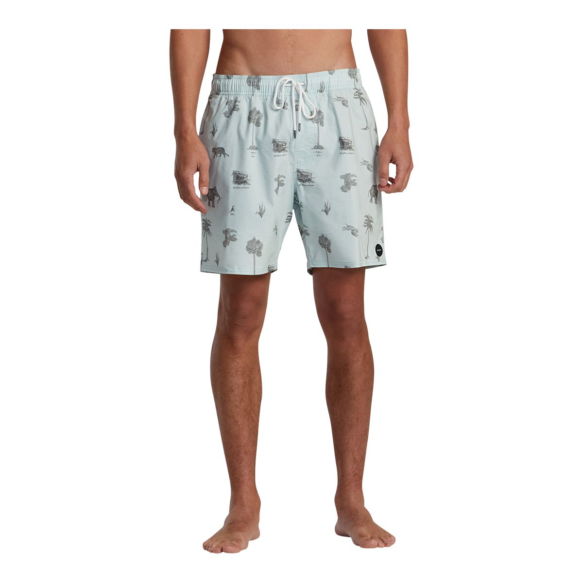 RVCA Men's Barnes Elastic 17 Inch Volley Shorts