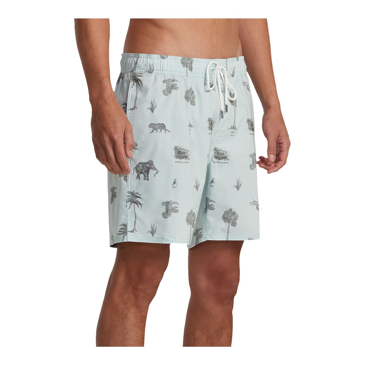 RVCA Men's Barnes Elastic 17 Inch Volley Shorts