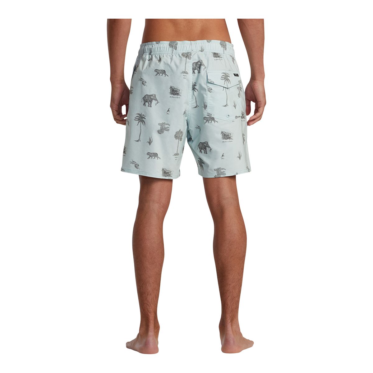 RVCA Men's Barnes Elastic 17 Inch Volley Shorts