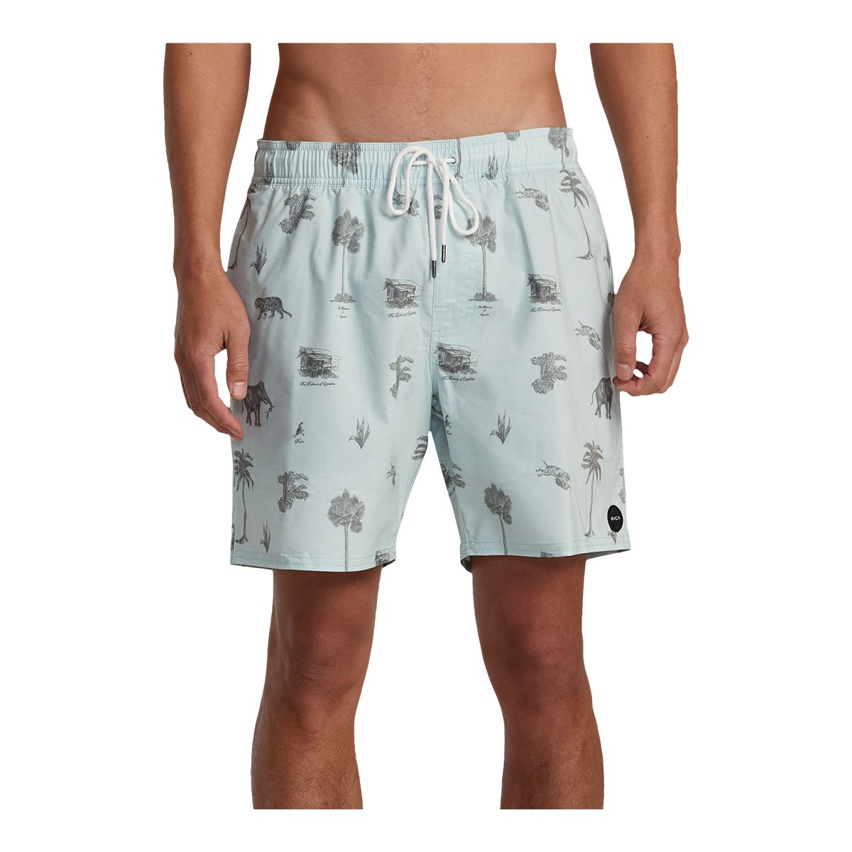 RVCA Men's Barnes Elastic 17 Inch Volley Shorts