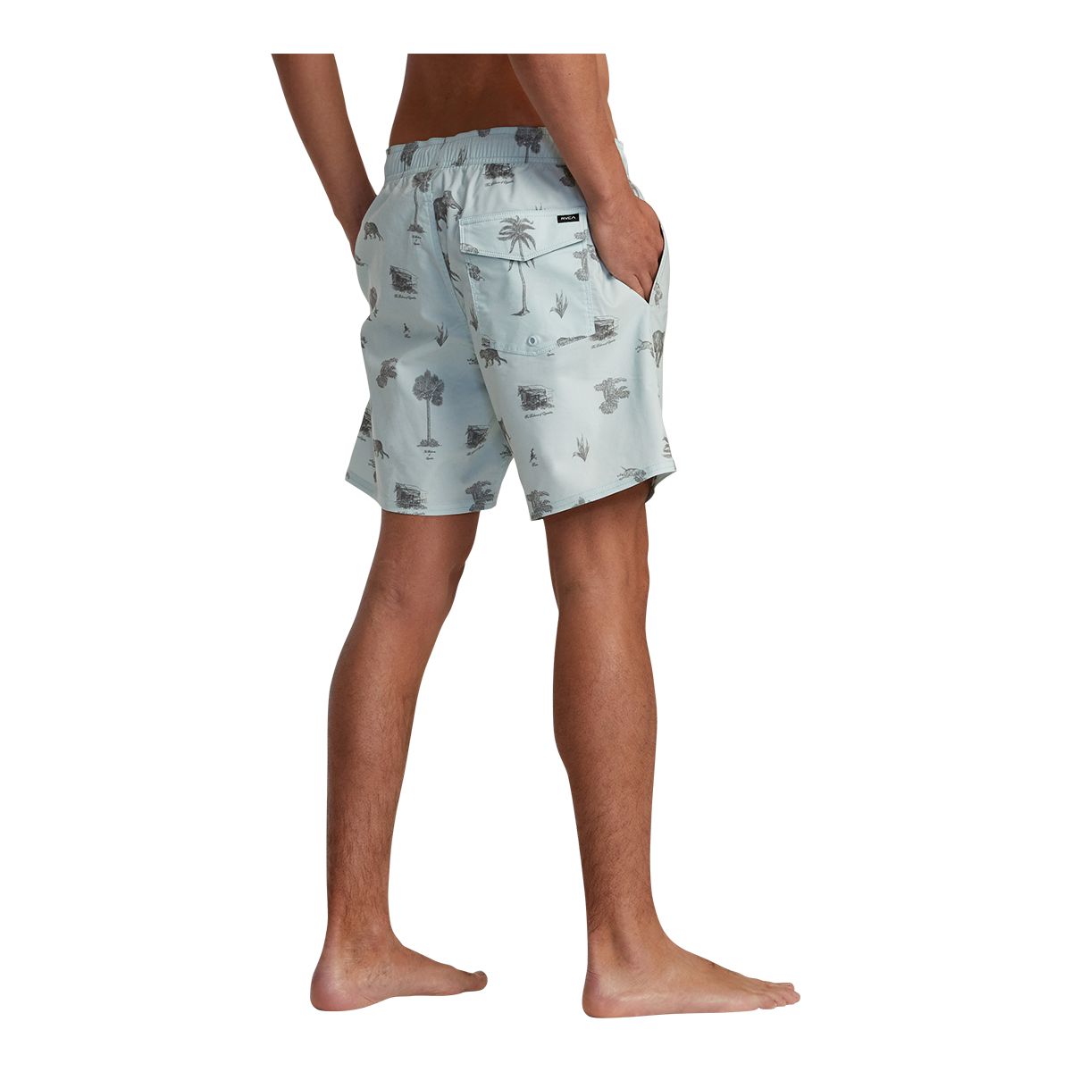 RVCA Men's Barnes Elastic 17 Inch Volley Shorts