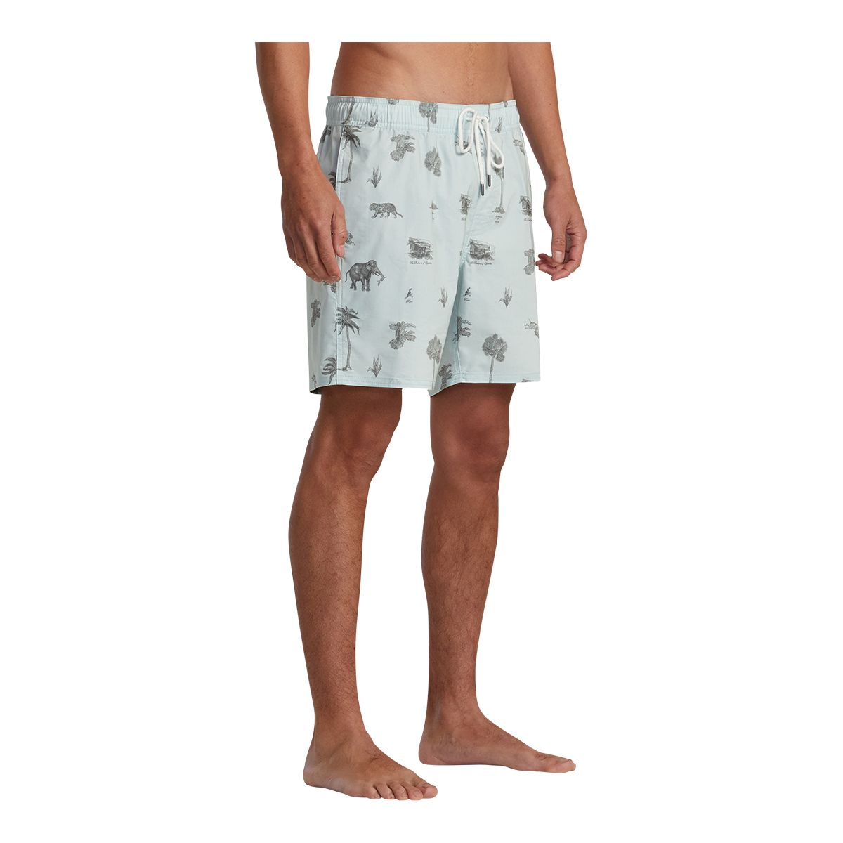 RVCA Men's Barnes Elastic 17 Inch Volley Shorts