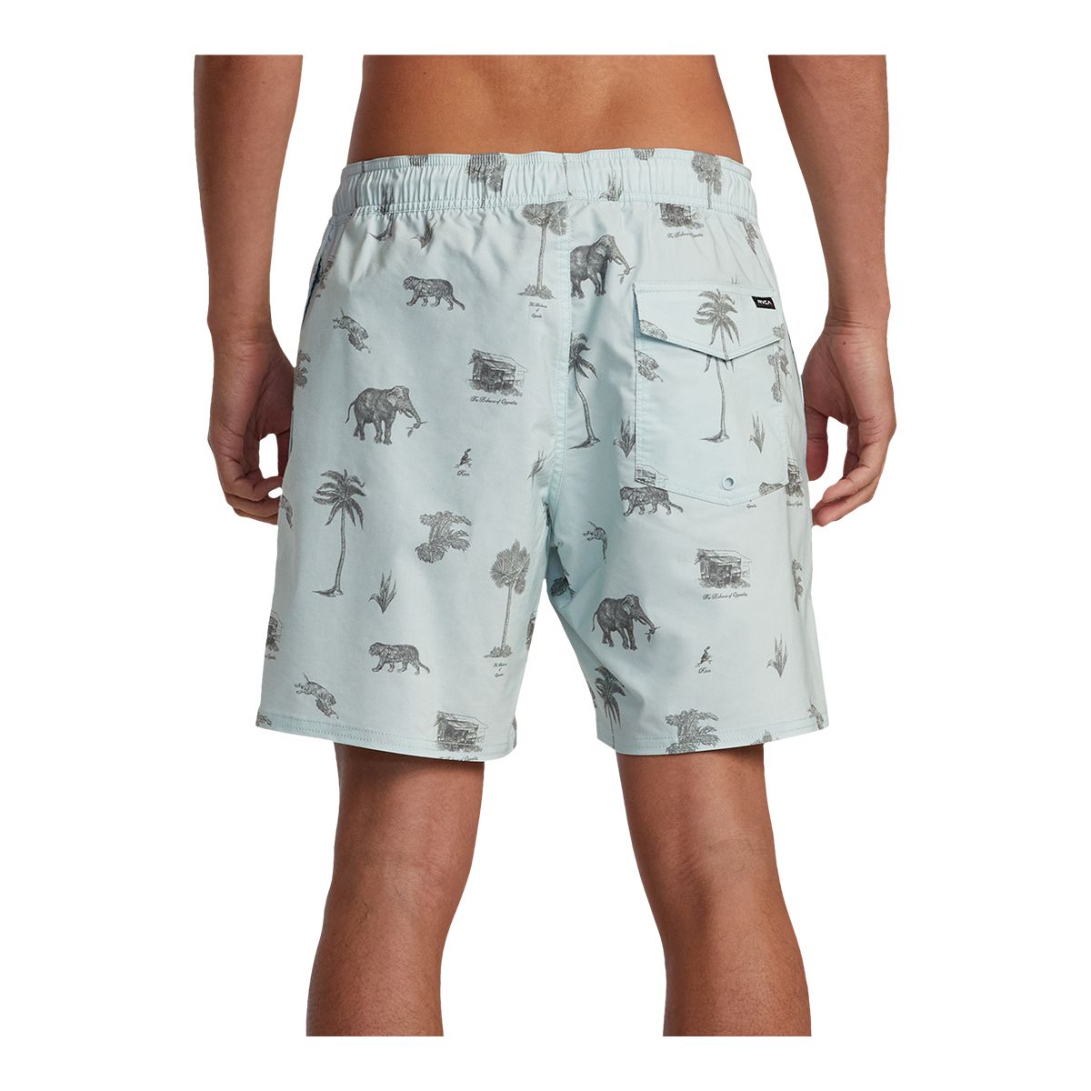 RVCA Men's Barnes Elastic 17 Inch Volley Shorts