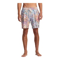 RVCA Men's Sage Elastic Hemp 17 Inch Volley Shorts Front_Flat