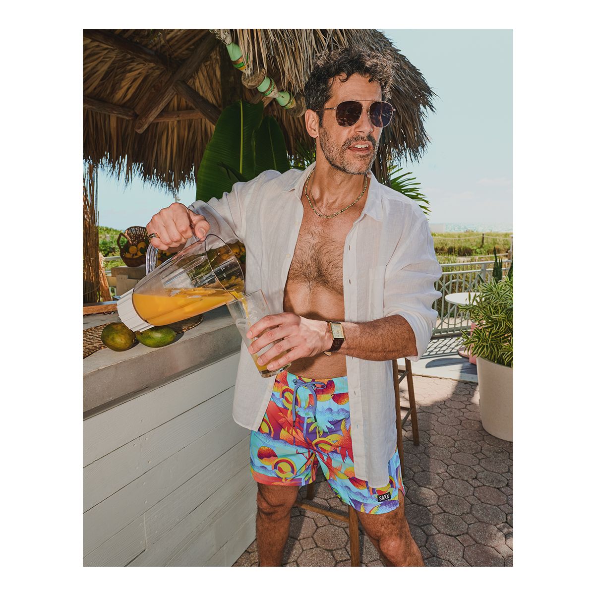 SAXX Men's Oh Buoy 5 Inch Volley Shorts