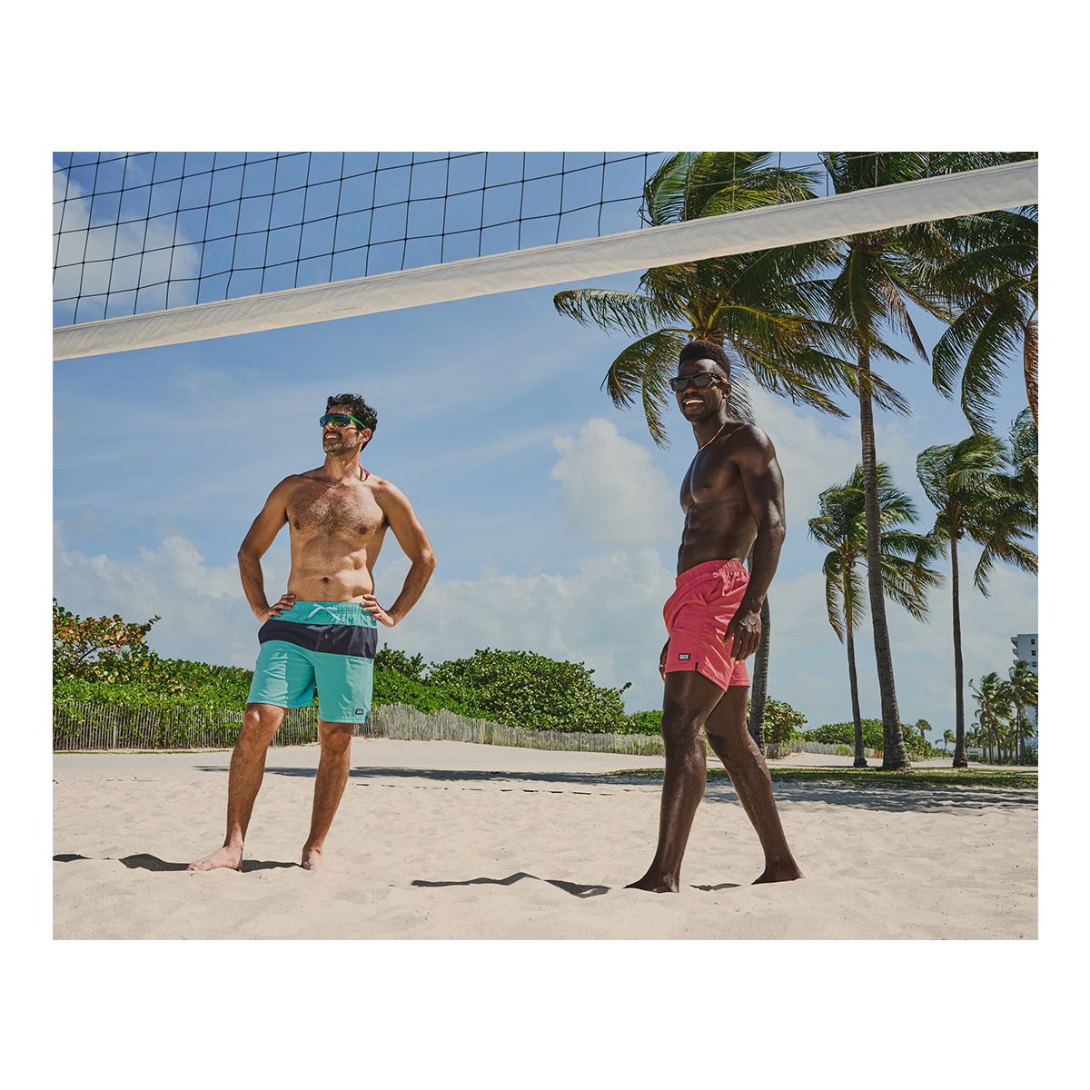 Saxx Men's Go Coastal 2 in 1 5 Inch Volley Shorts