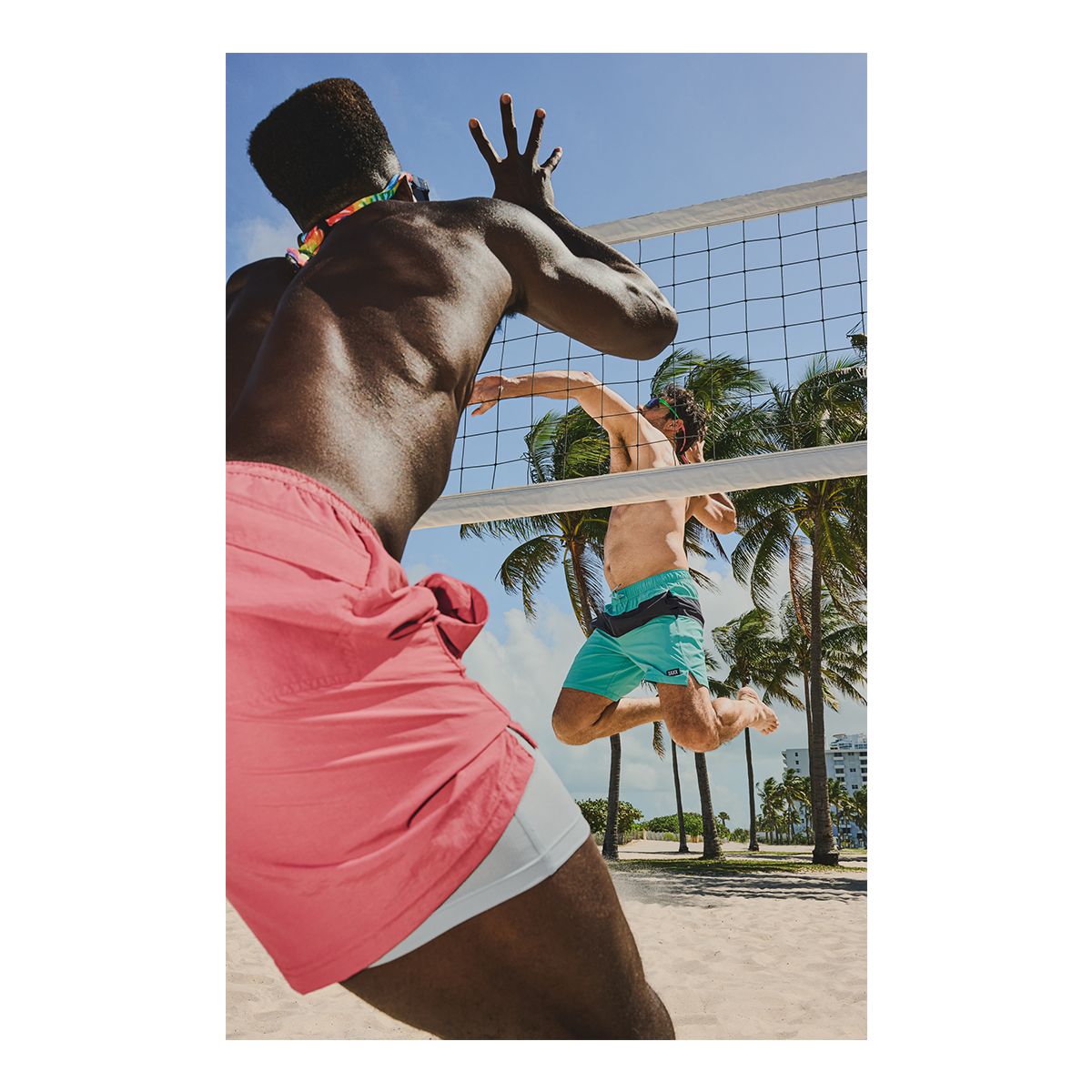 Saxx Men's Go Coastal 2 in 1 5 Inch Volley Shorts