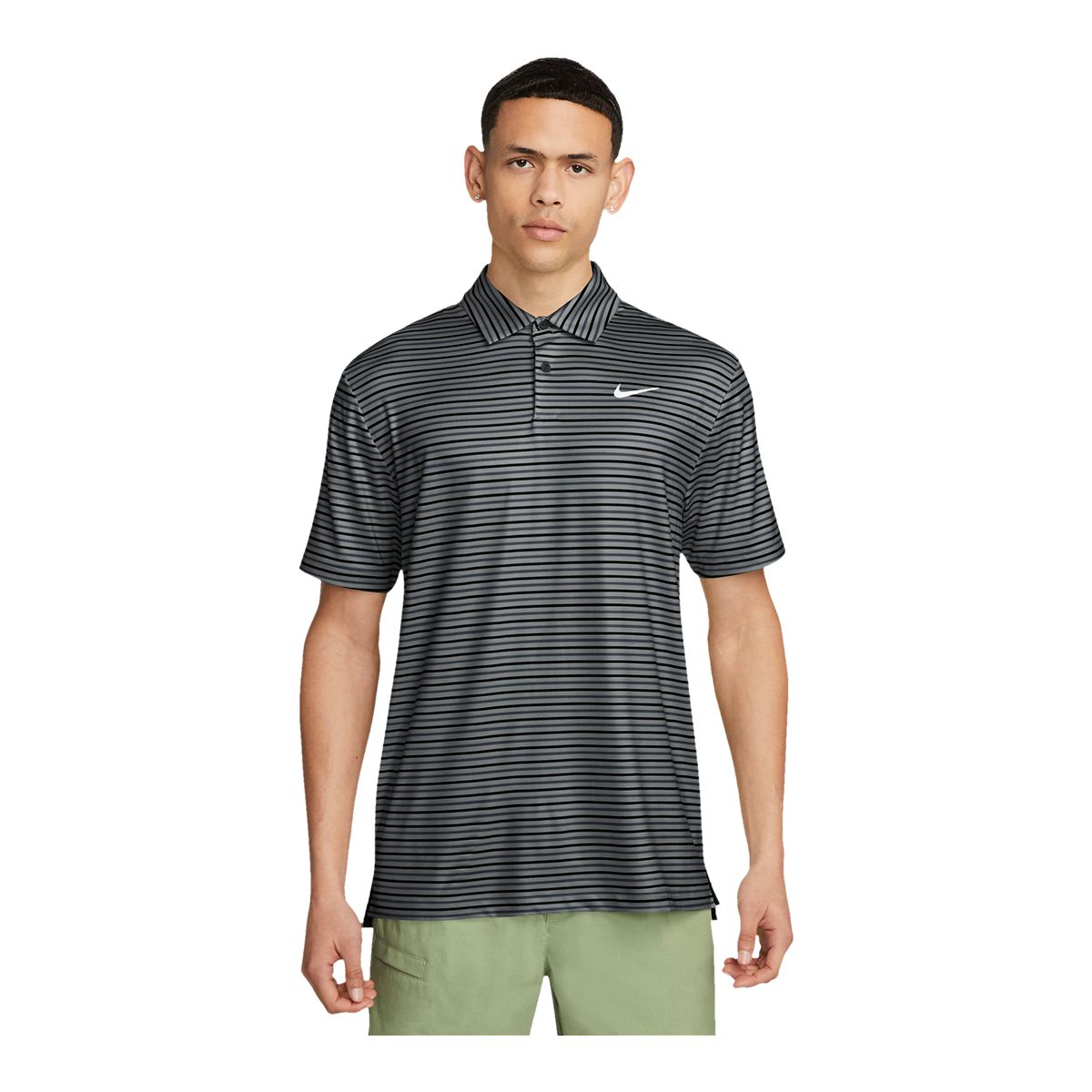 Nike Men's Dri-FIT Tour Micro Print Golf Polo T Shirt