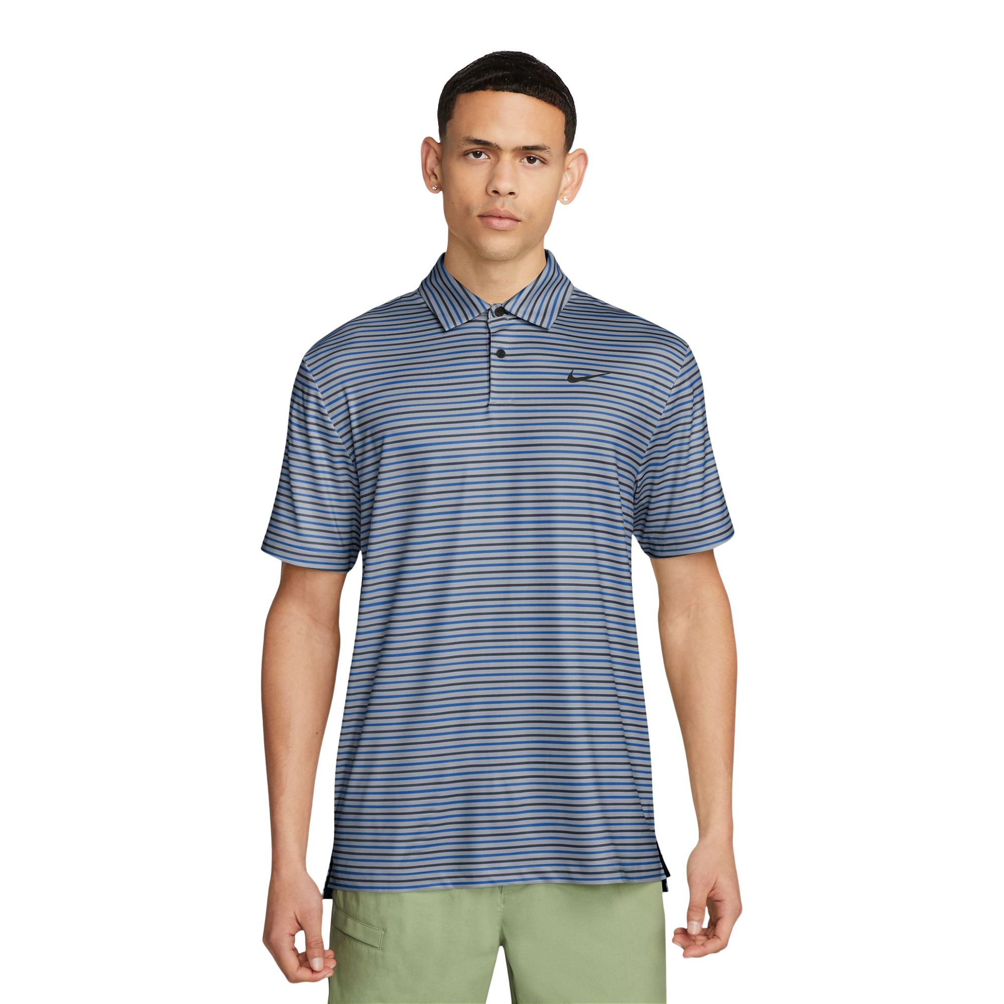 Nike Men's Dri-FIT Tour Striped Golf Polo T Shirt
