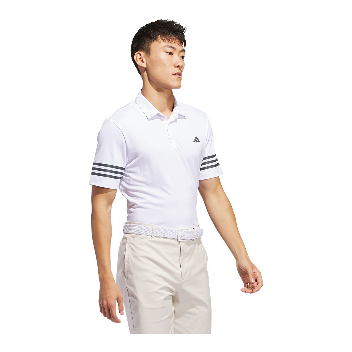 adidas Golf Men's Core 3 Stripe Polo