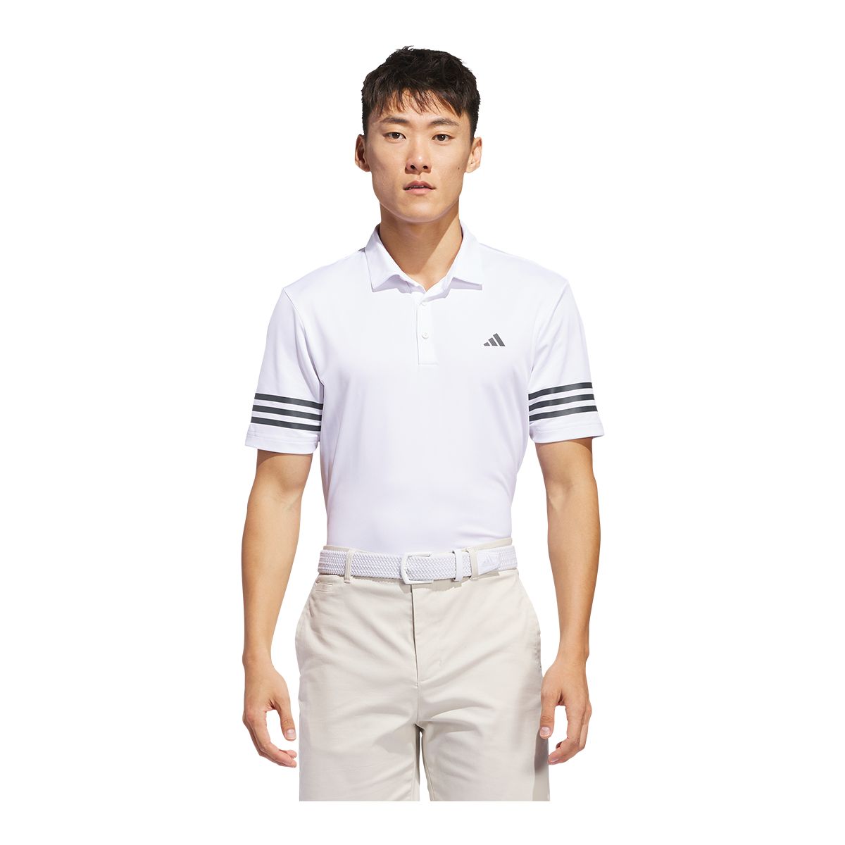 adidas Golf Men's Core 3 Stripe Polo
