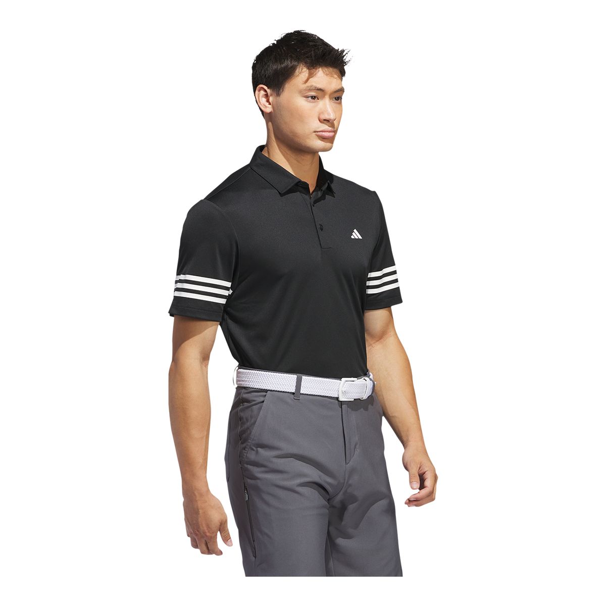 adidas Golf Men's Core 3 Stripe Polo