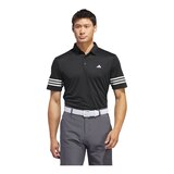adidas Golf Men's Core 3 Stripe Polo Front_Flat