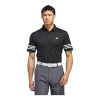 adidas Golf Men's Core 3 Stripe Polo Front_Flat
