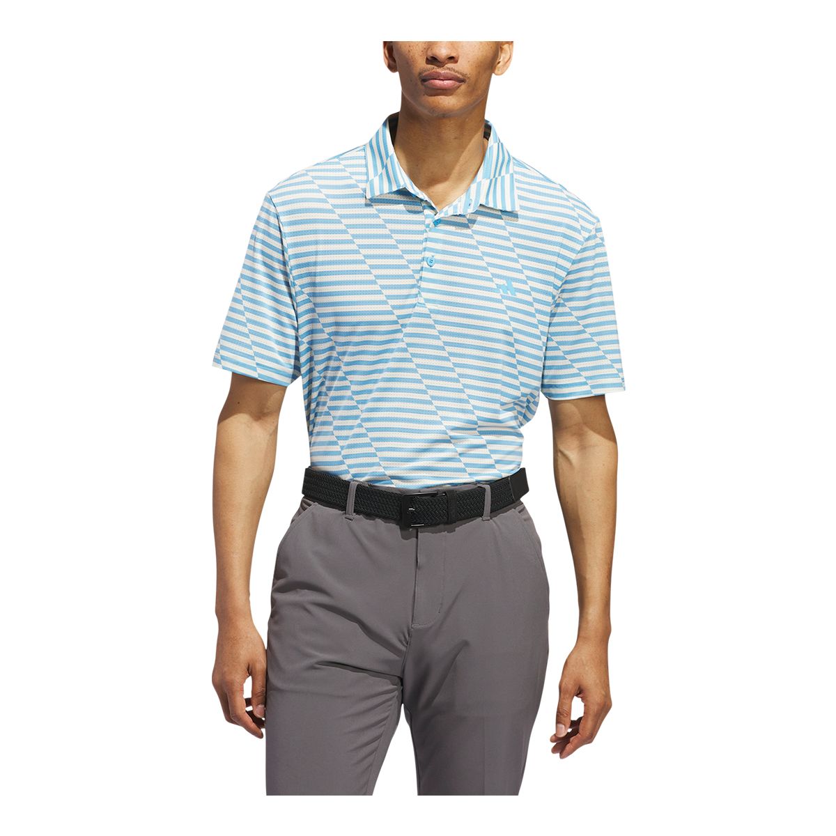 adidas Golf Men's Mesh Print Polo