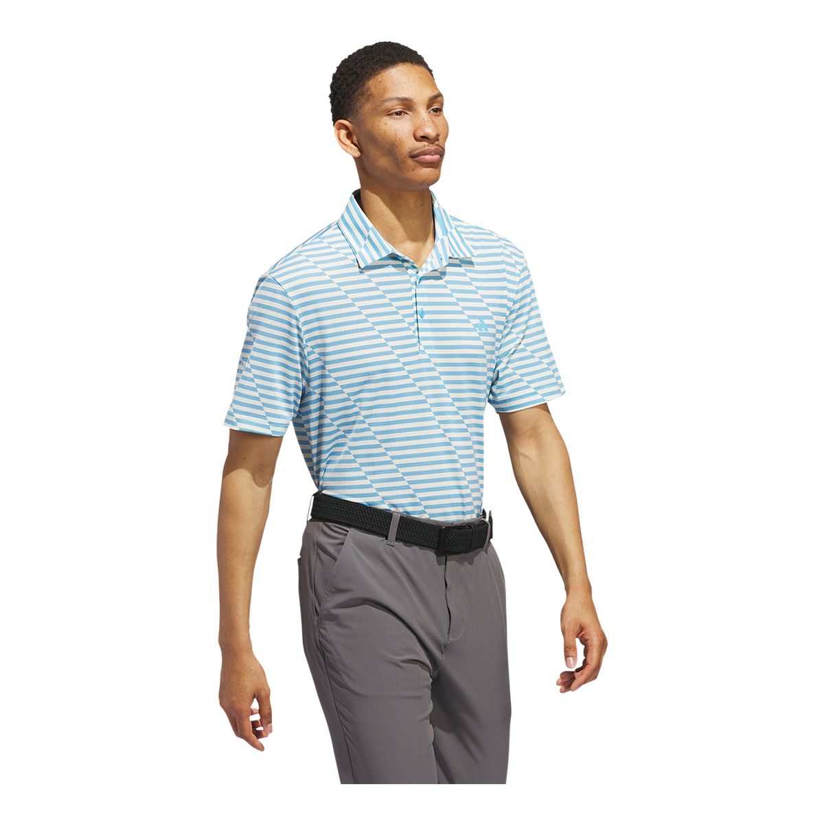 adidas Golf Men's Mesh Print Polo