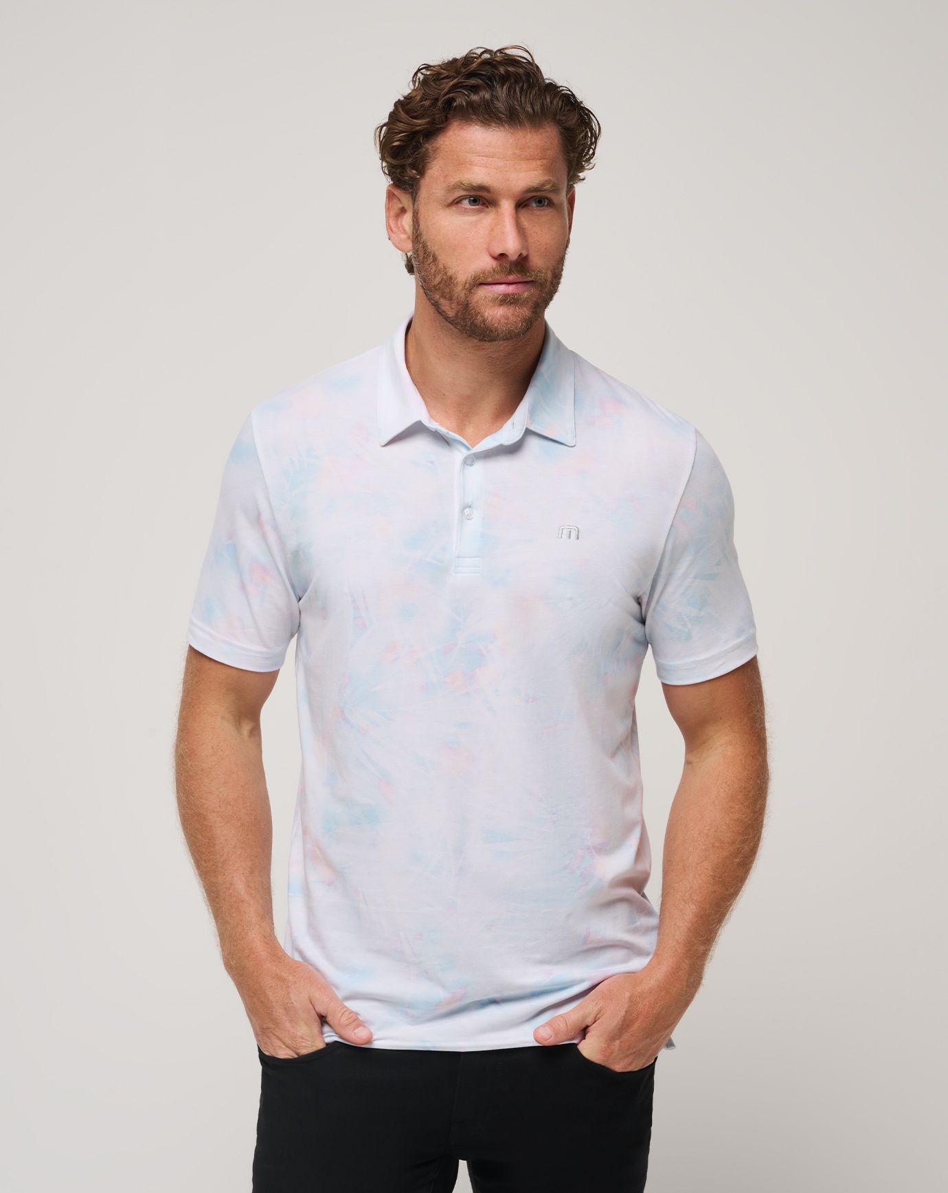 TravisMathew Men's All Tied Up Golf Polo Shirt