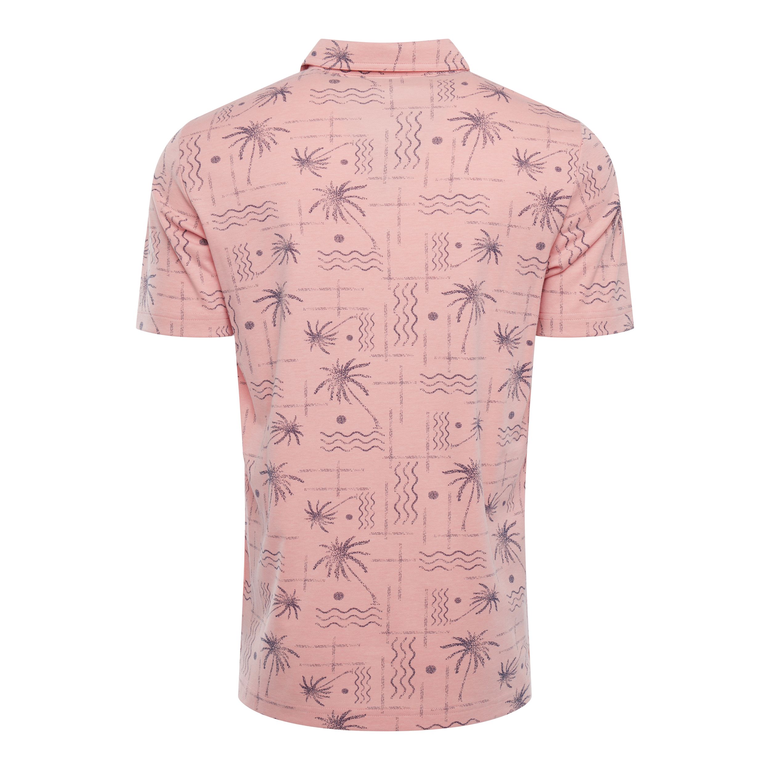 TravisMathew Men's Coconut Palm Golf Polo Shirt