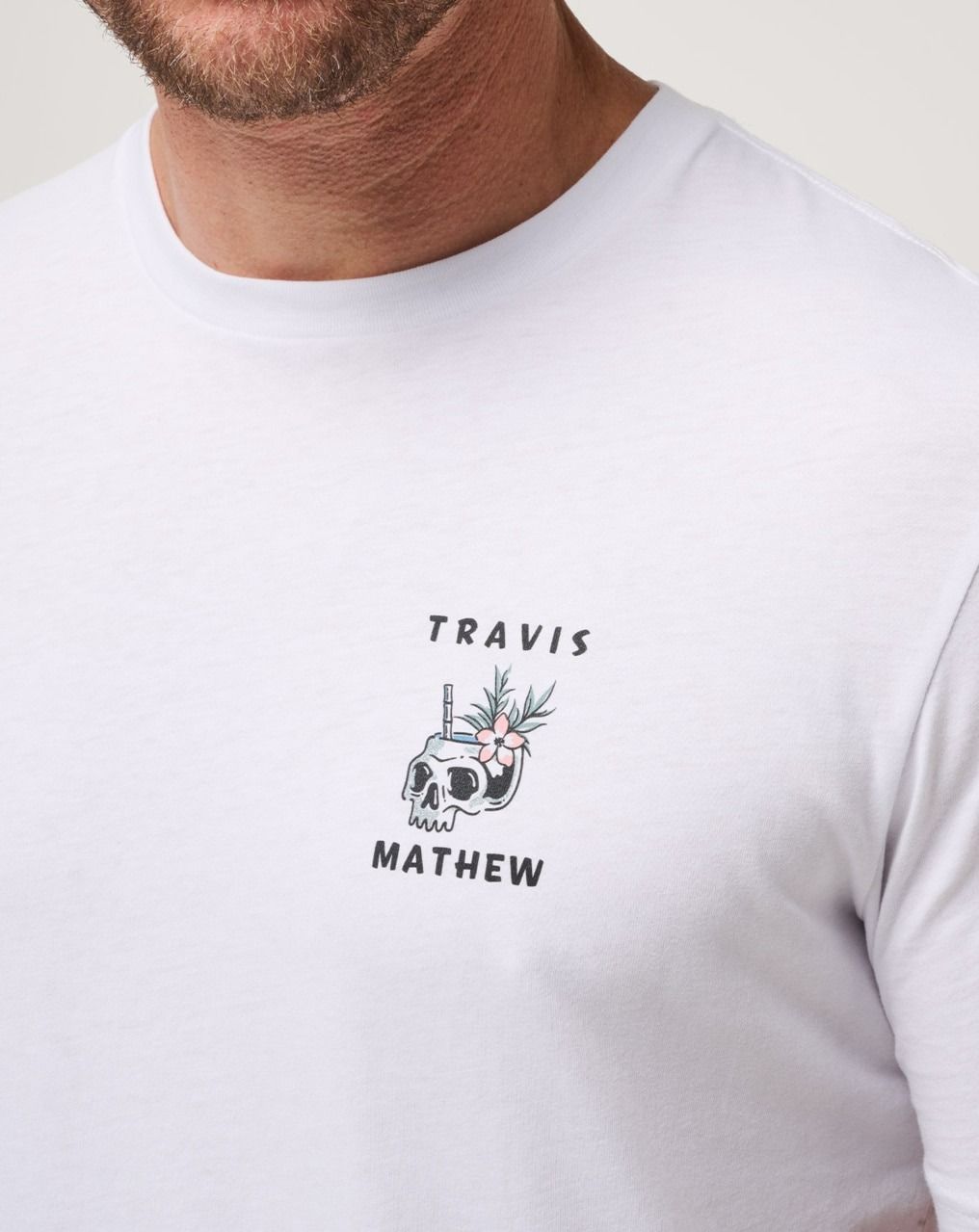 TravisMathew Men's Pineapple Drinks Golf Shirt