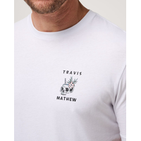 TravisMathew Men's Pineapple Drinks Golf Shirt CloseUp