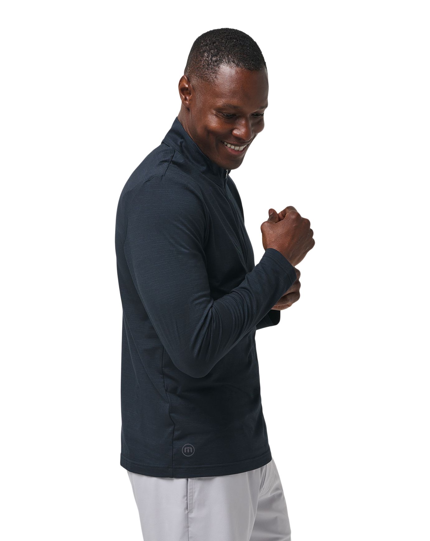 TravisMathew Men's The Heater 1/4 Zip Golf Pullover