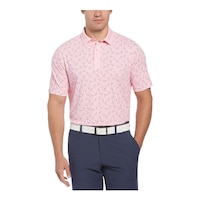 Callaway Men's Trademark Printed Polo T Shirt Front_Flat