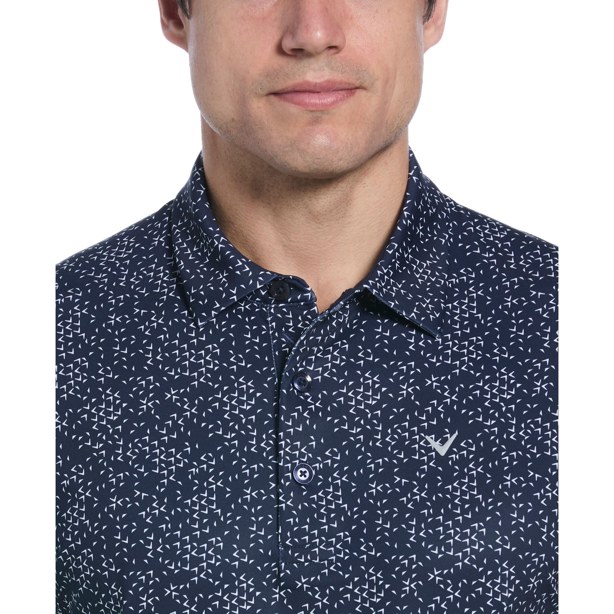 Callaway Men's Chev Printed Polo T Shirt