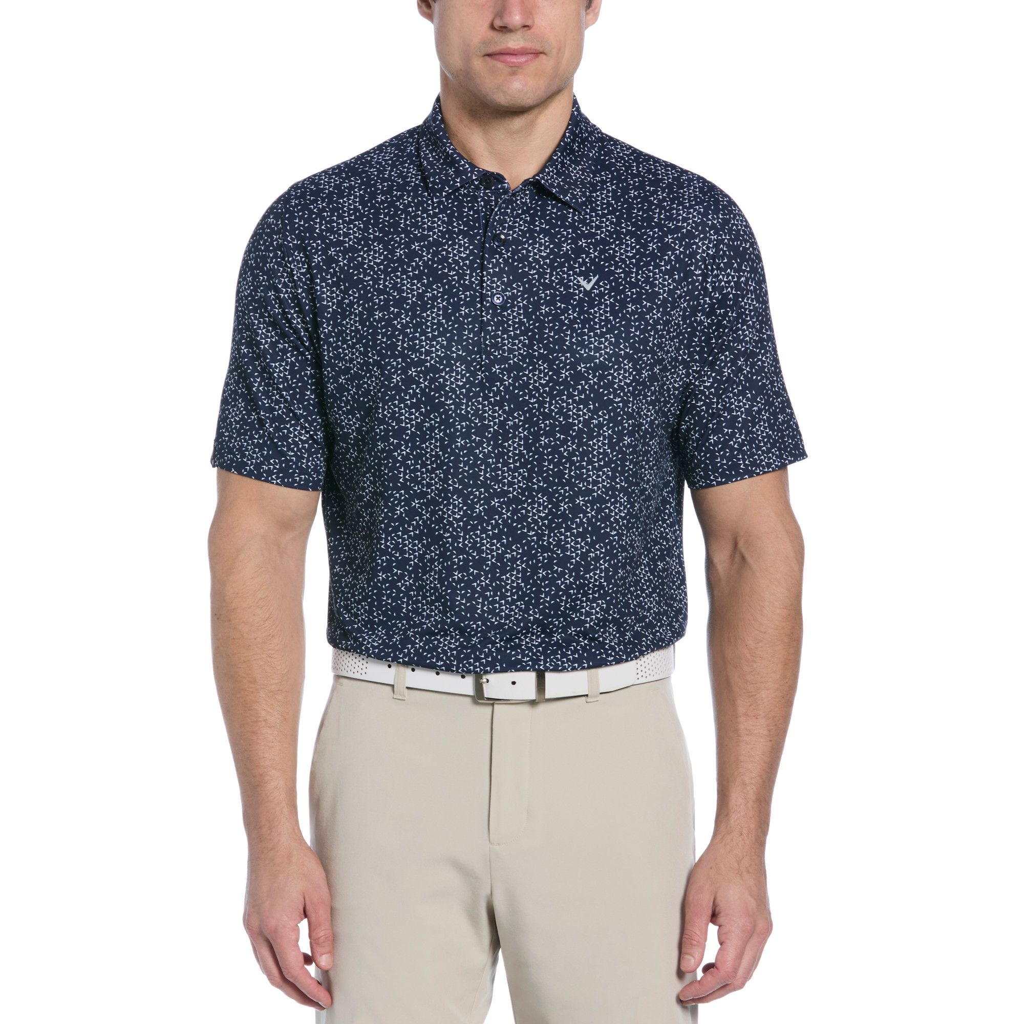 Callaway Men's Chev Printed Polo T Shirt