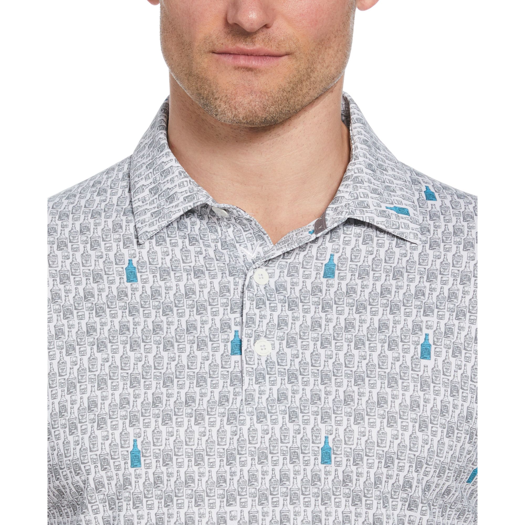 Callaway Men's Scotch Novelty Printed Polo T Shirt