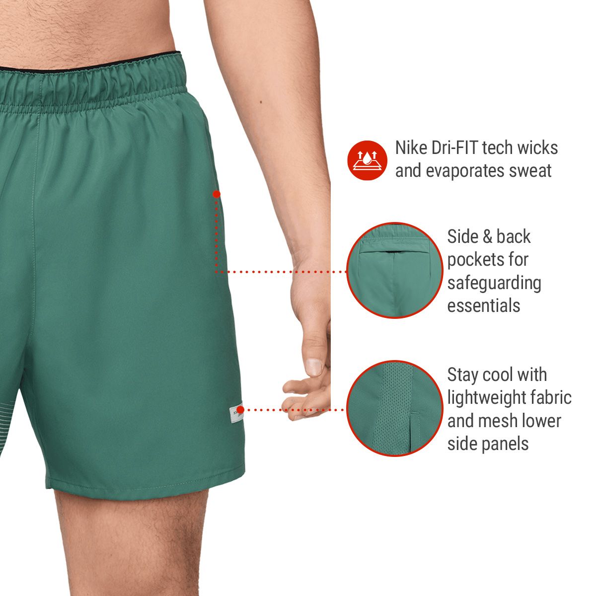 Nike Men's Flash Challenger 5 Inch Shorts