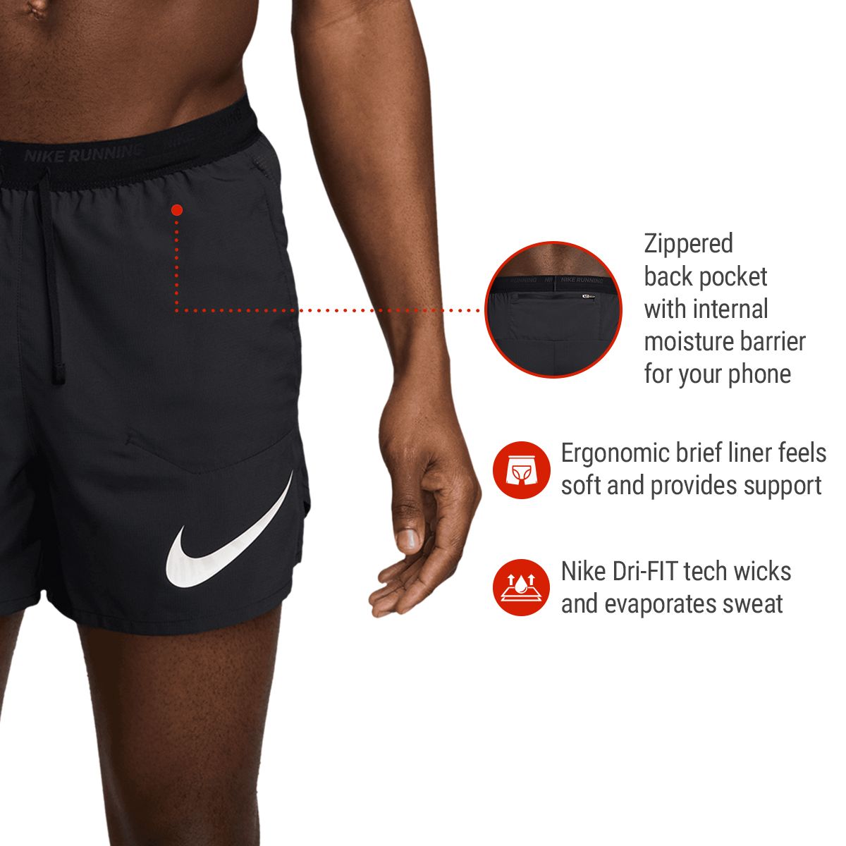 ⑤FCRB NIKE shorts L Nike Challenger Men's Dri-FIT 12.5cm (approx.) 2-in-1