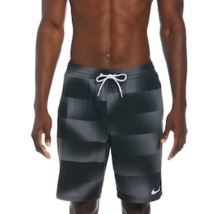 Nike Men's Water Stripe 9" Compression Volley Shorts