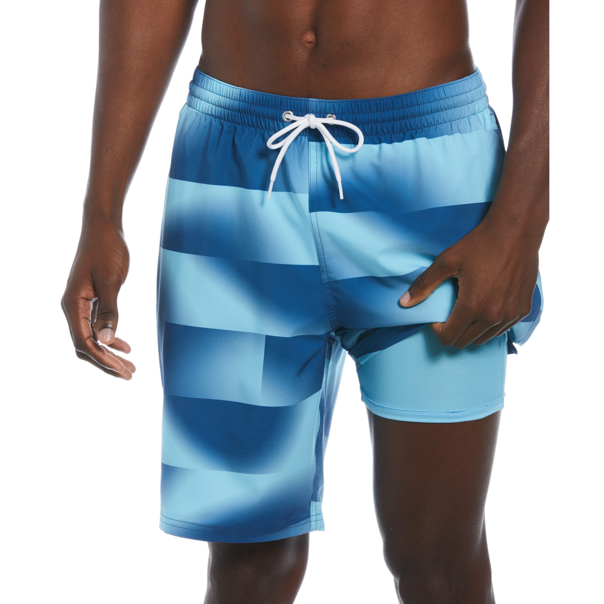 Nike Men's Water Stripe 9" Compression Volley Shorts