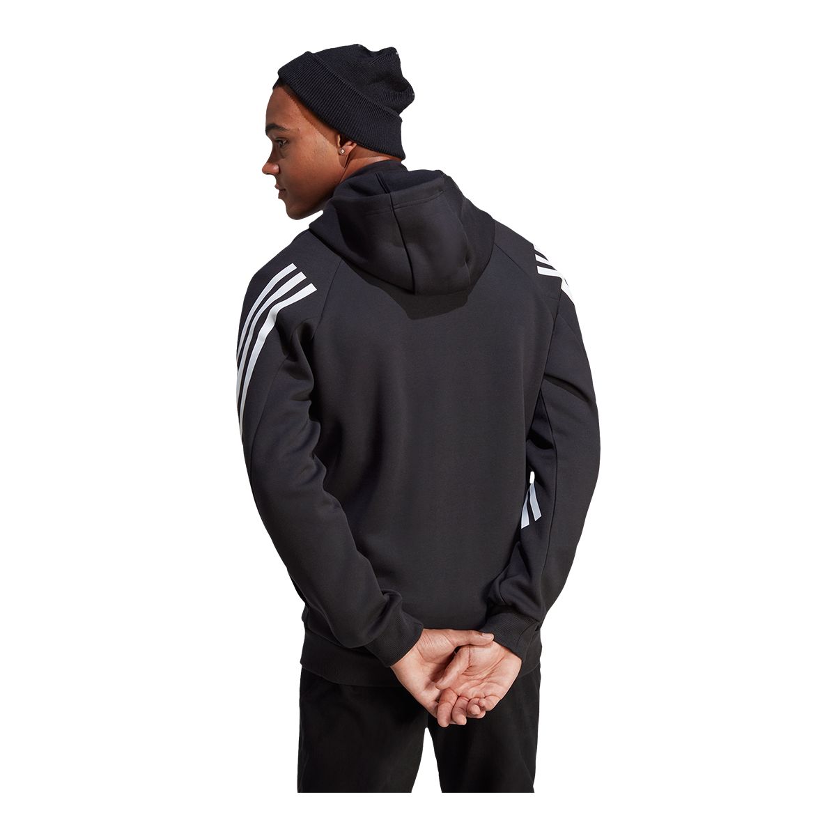 adidas Men's Future Icons 3-Stripes Full Zip Hooded Track Top