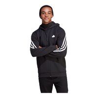 adidas Men's Future Icons 3-Stripes Full Zip Hooded Track Top Front_Flat
