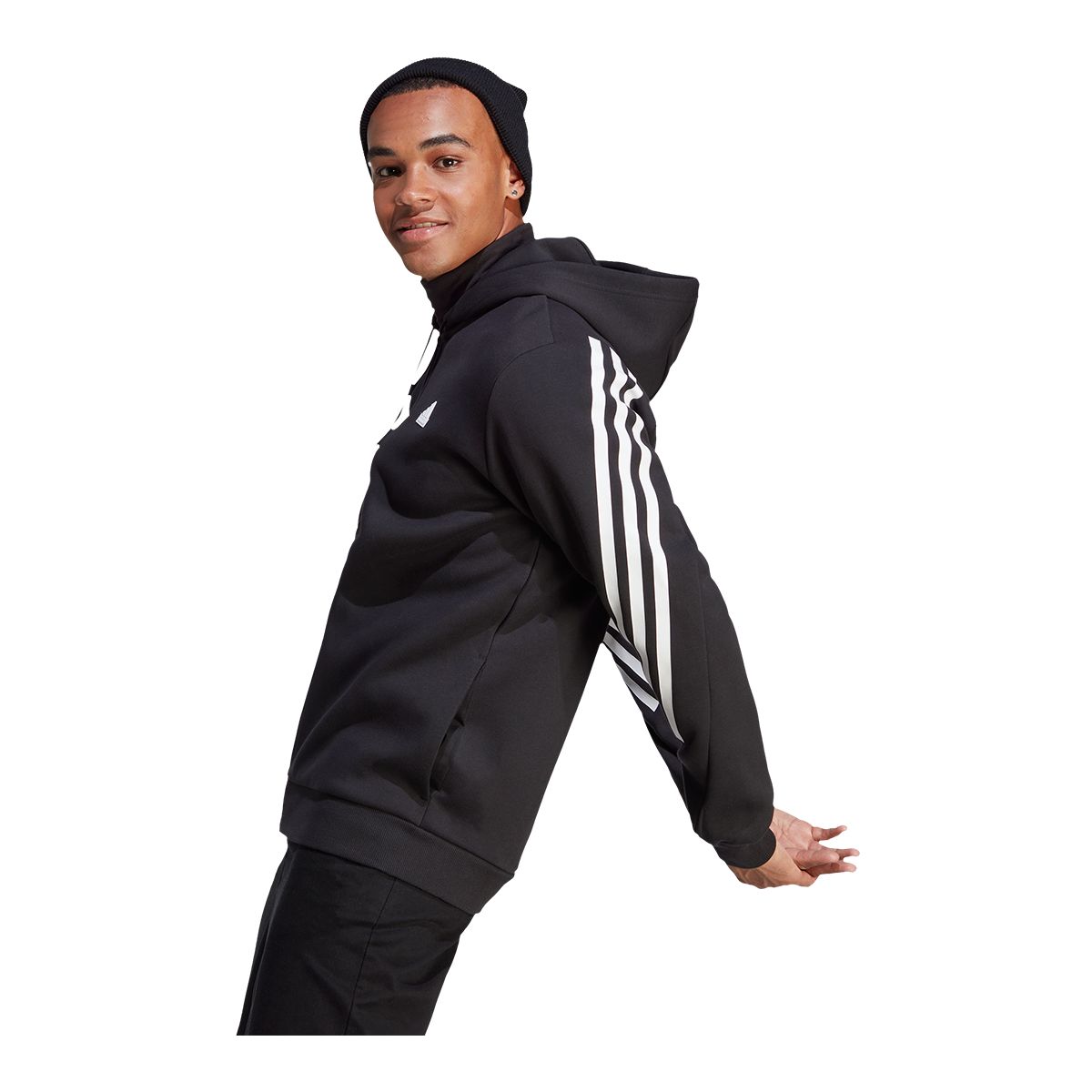adidas Men's Future Icons 3-Stripes Full Zip Hooded Track Top