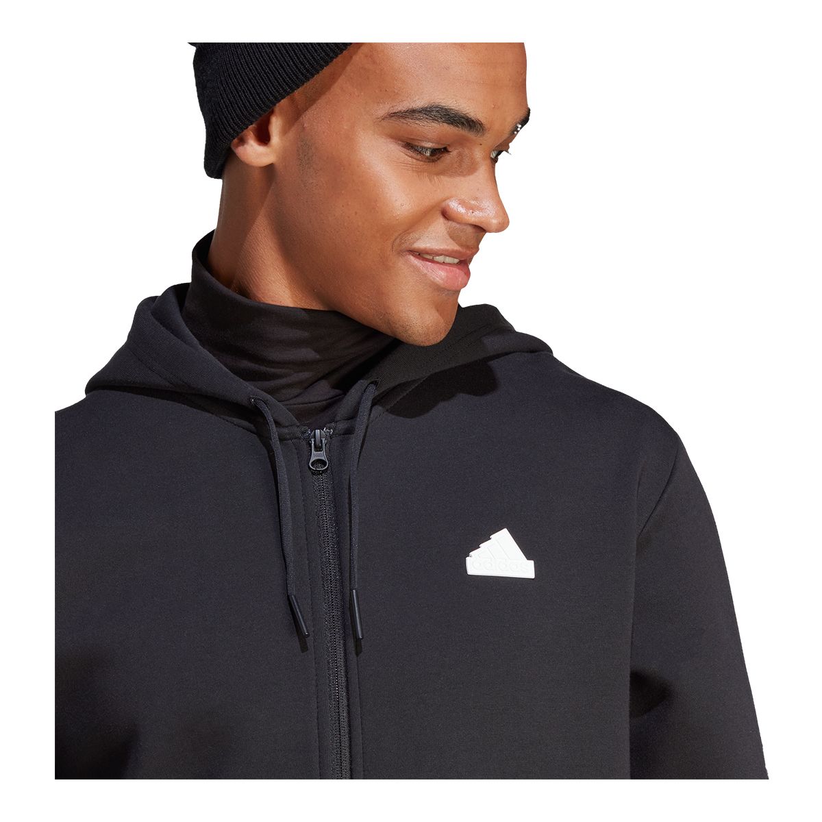 adidas Men's Future Icons 3-Stripes Full Zip Hooded Track Top