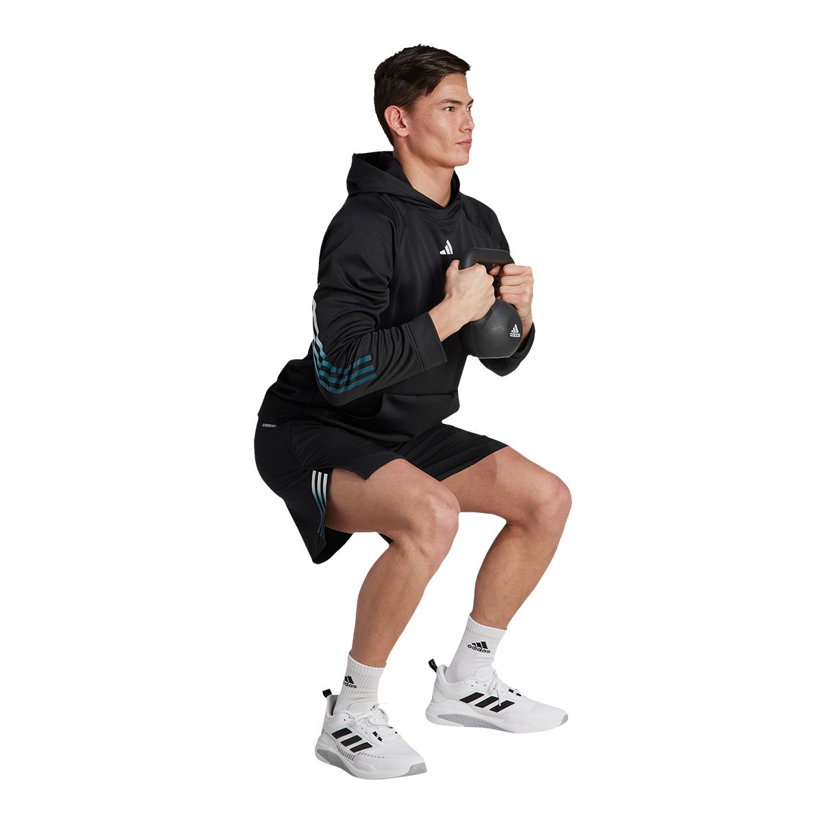 adidas Men's TI 3-Stripes Hoodie Track Top