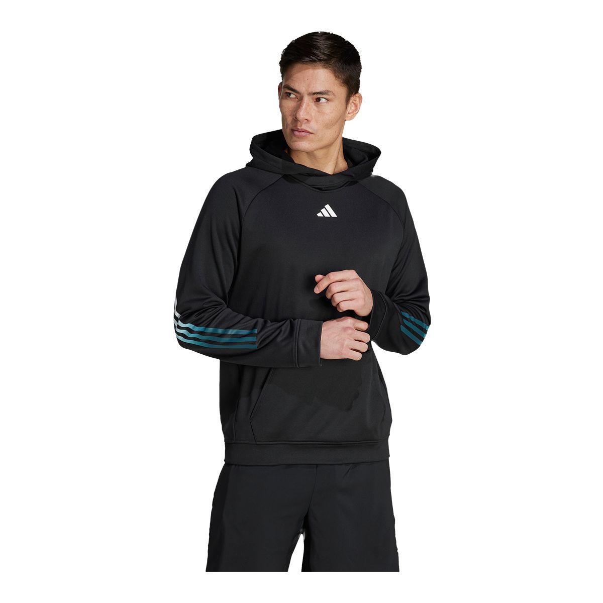 adidas Men's TI 3-Stripes Hoodie Track Top