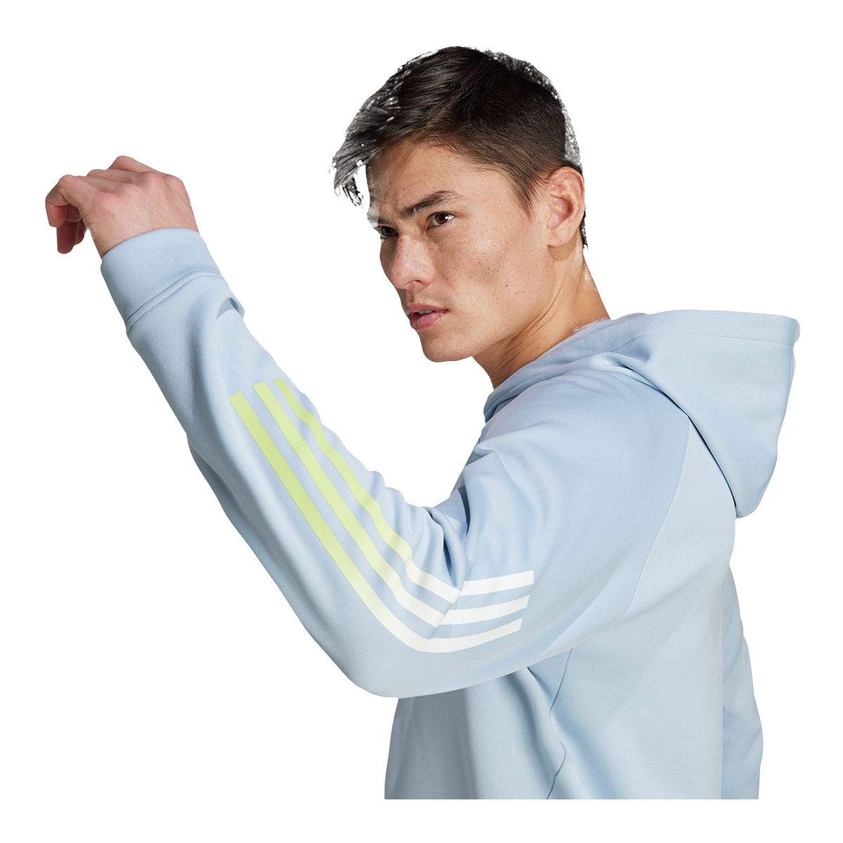 adidas Men's TI 3-Stripes Hoodie Track Top