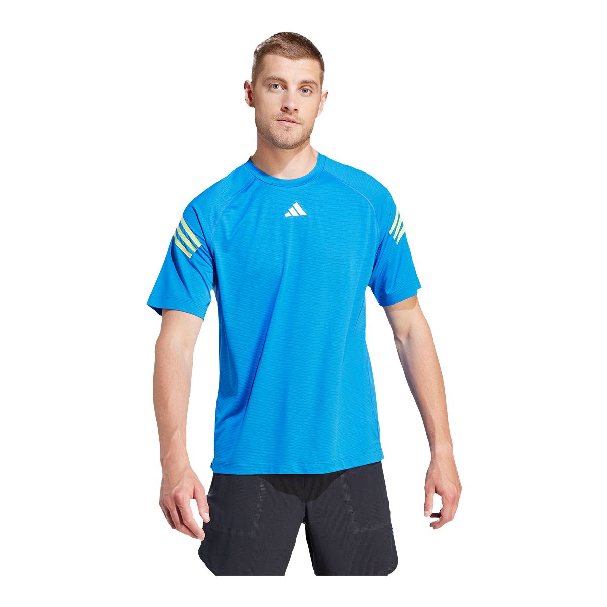 adidas Men's TI 3-Stripes T Shirt
