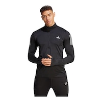 adidas Men's Own The Run 1/4 Zip Sweatshirt Front_Flat
